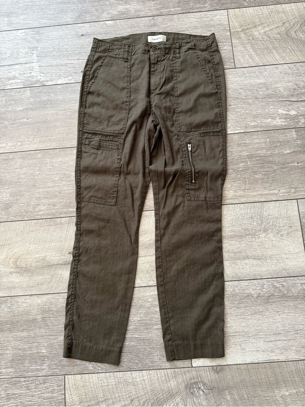 Level 99 (Anthropologie?) Women’s Olive Brown Straight-Leg Pants